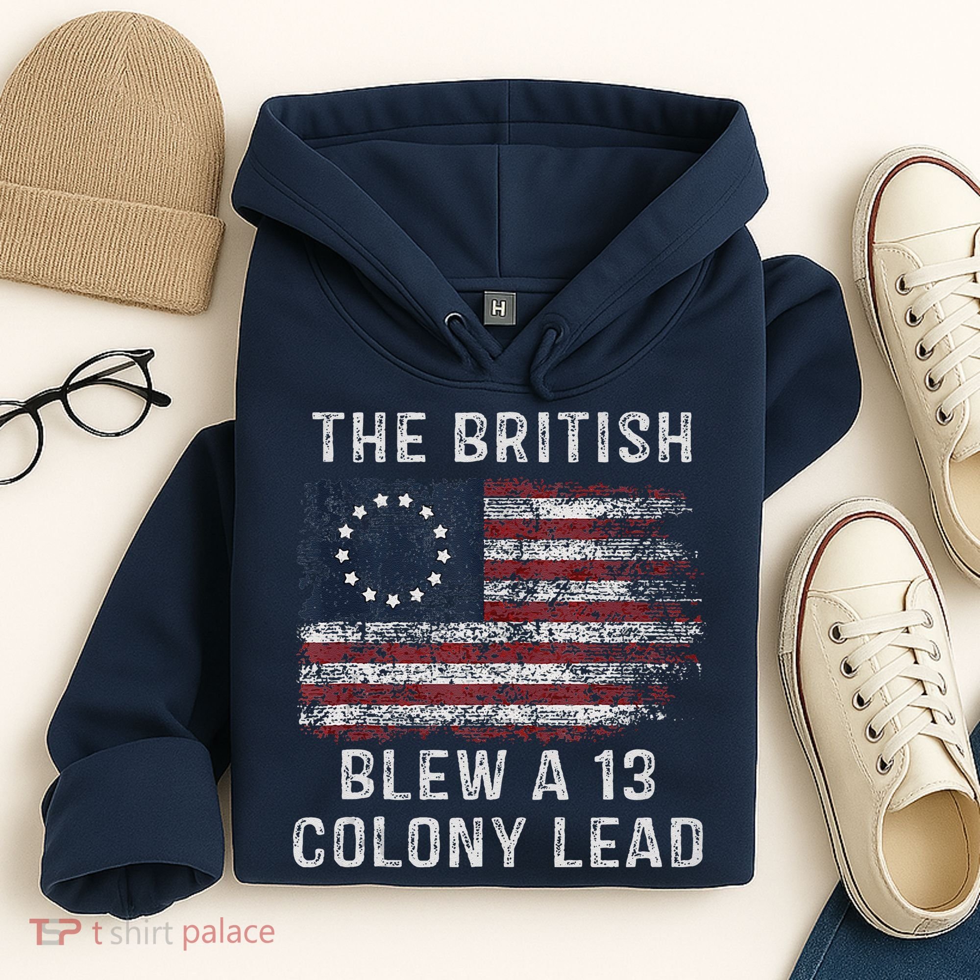 The British Blew A Thirteen Colony Lead Hoodie