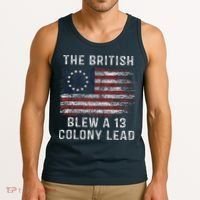 The British Blew A Thirteen Colony Lead Tank Top thumb 3