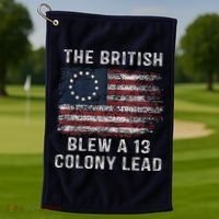 The British Blew A Thirteen Colony Lead Golf Towel thumb 1