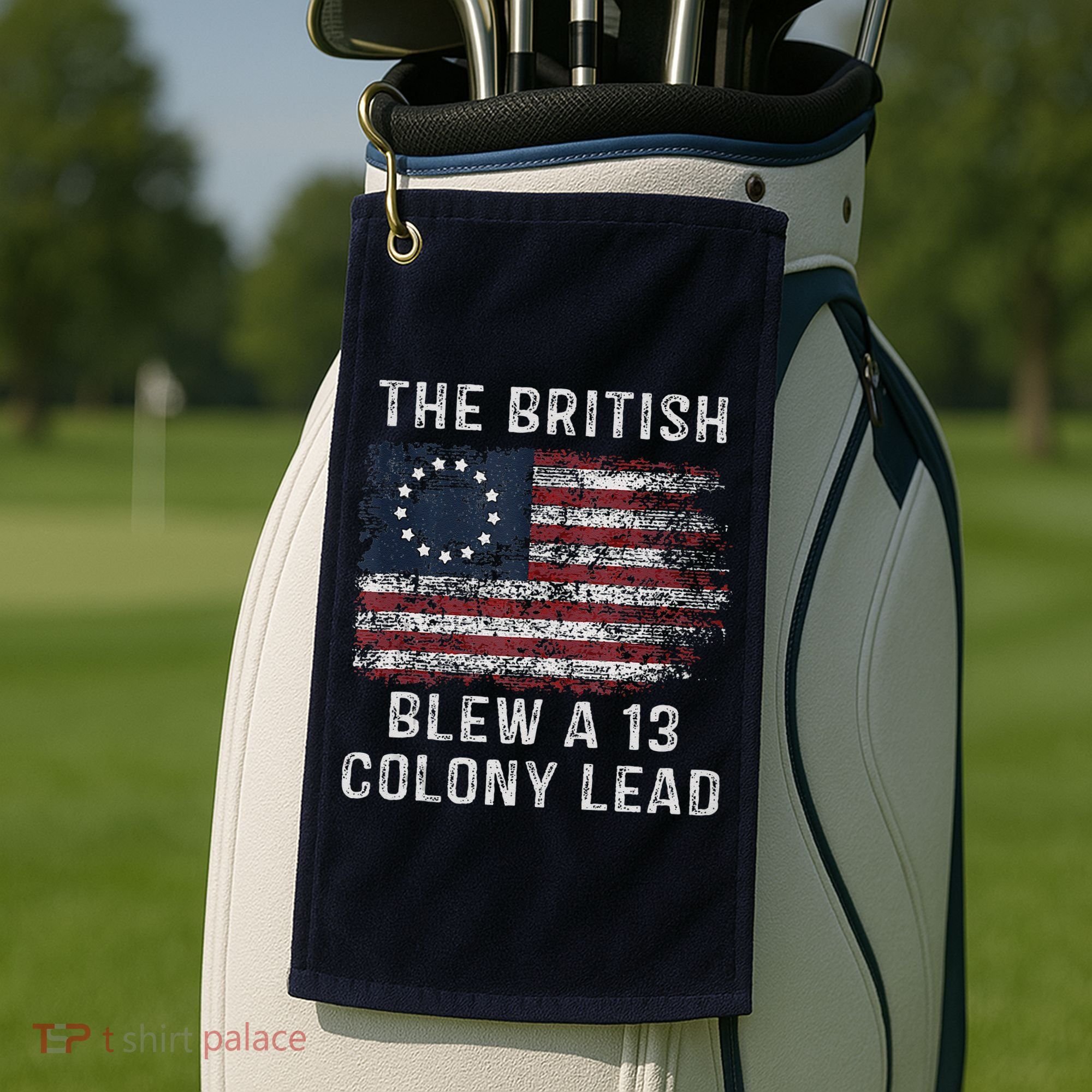 The British Blew A Thirteen Colony Lead Golf Towel