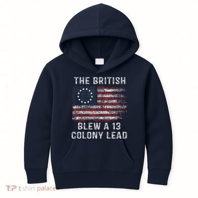 The British Blew A Thirteen Colony Lead Kids Hoodie