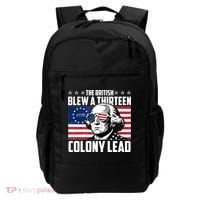 The British Blew A Thirteen Colony Lead George Washington Backpack thumb 0