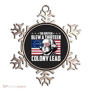 The British Blew A Thirteen Colony Lead George Washington Ornament