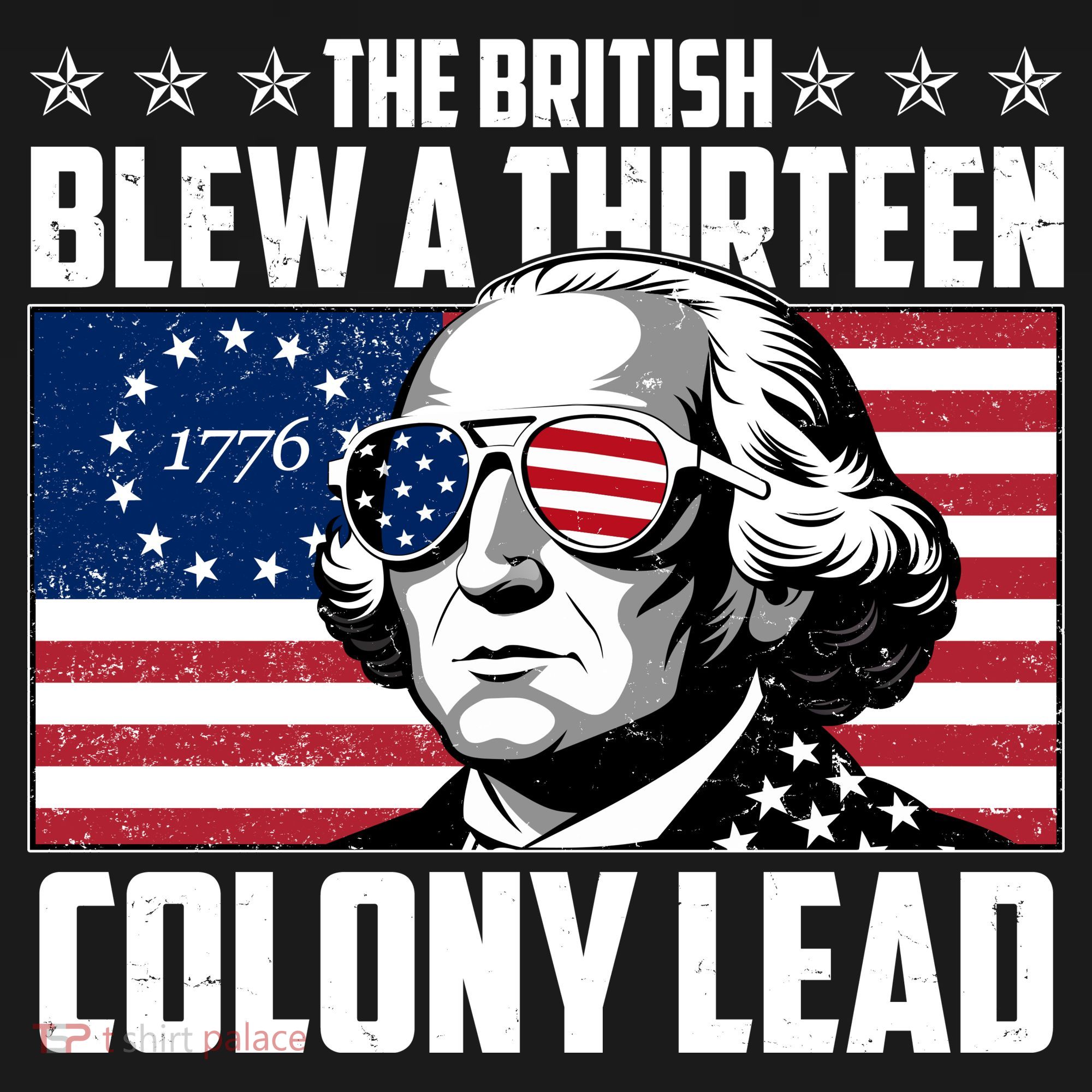 The British Blew A Thirteen Colony Lead George Washington Ornament
