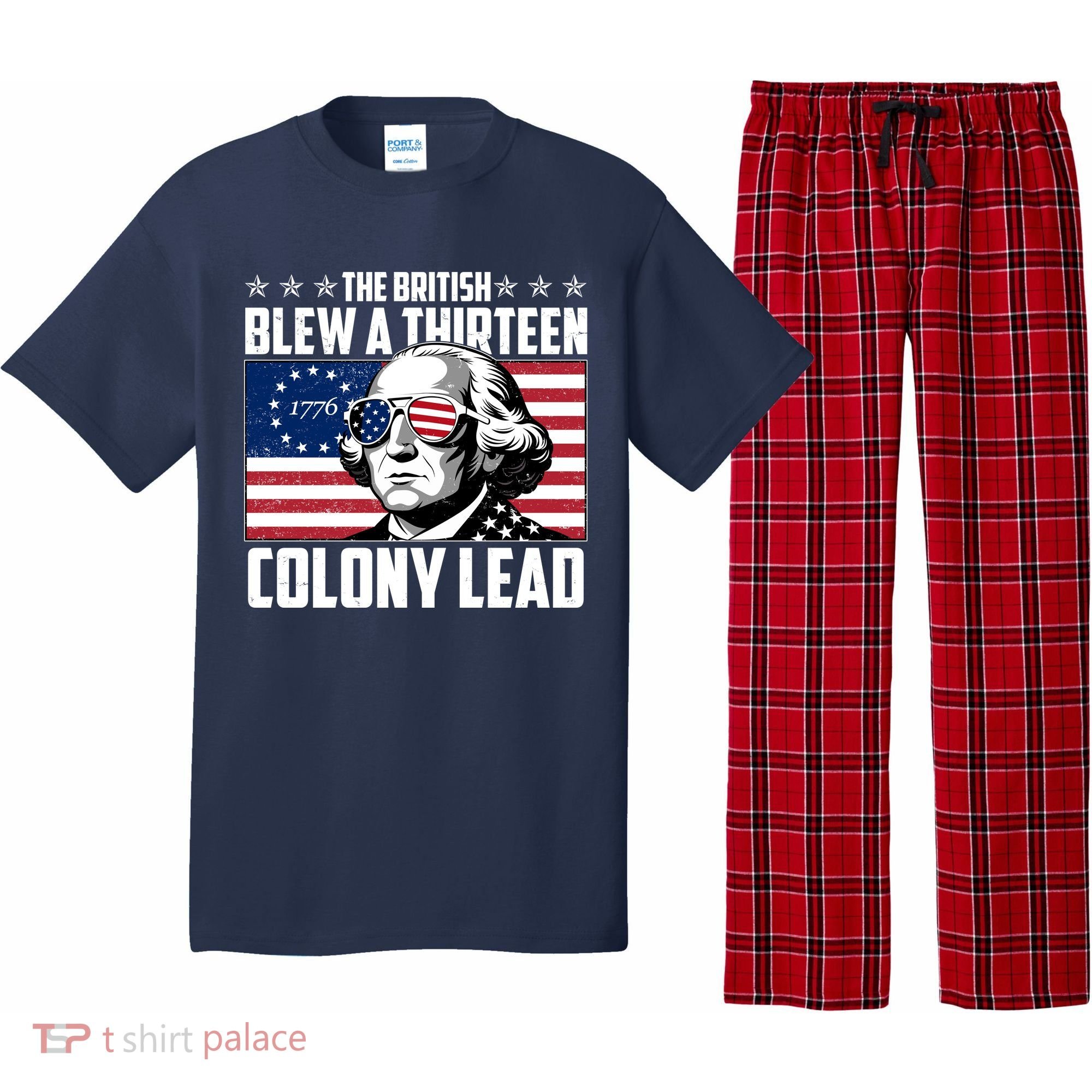 The British Blew A Thirteen Colony Lead George Washington Pajama Set