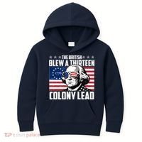 The British Blew A Thirteen Colony Lead George Washington Kids Hoodie thumb 0