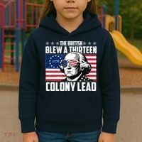 The British Blew A Thirteen Colony Lead George Washington Kids Hoodie thumb 3