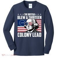 The British Blew A Thirteen Colony Lead George Washington Kids Long Sleeve Shirt thumb 0