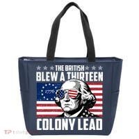 The British Blew A Thirteen Colony Lead George Washington Tote Bag thumb 0