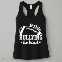 Tackle Bullying Be Kind Football Awareness Women's Tank Top thumb 3