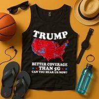 Trump Better Coverage Than 5g Can You Hear Us Now Map 2024 Election Tank Top thumb 4