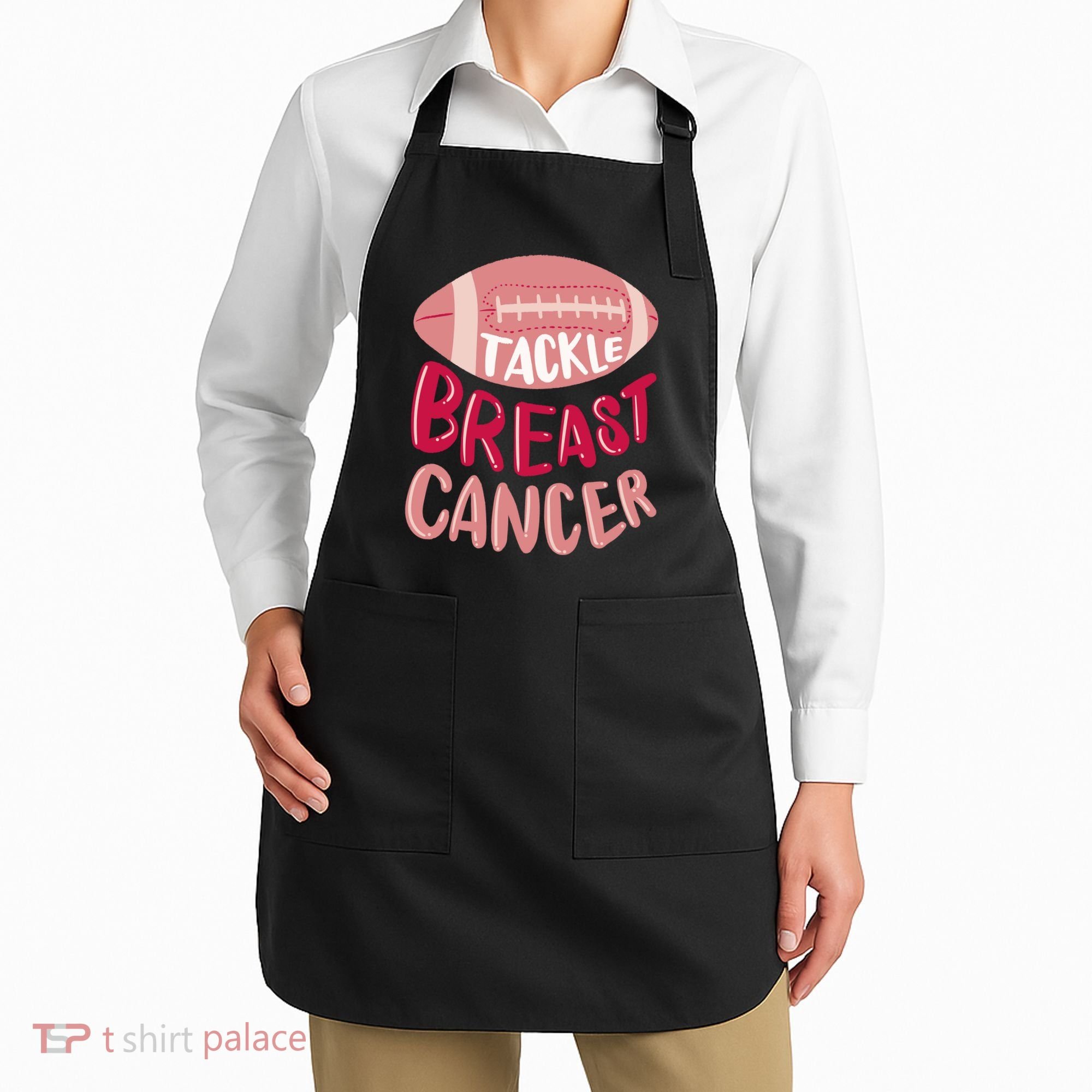 Tackle Breast Cancer Football Apron