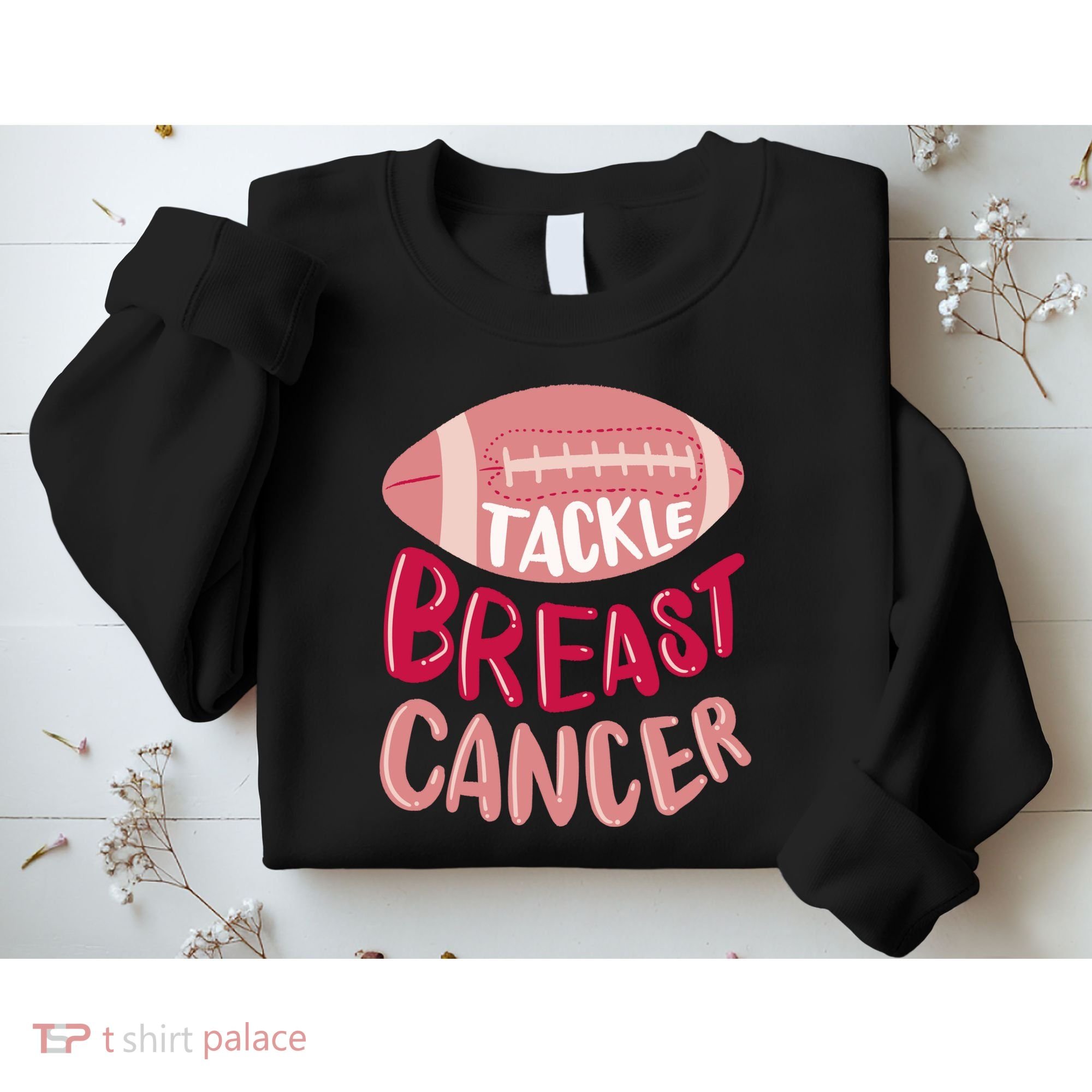 Tackle Breast Cancer Football Sweatshirt