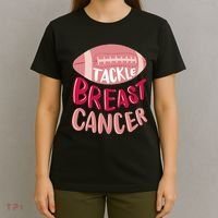 Tackle Breast Cancer Football T-Shirt thumb 4