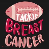 Tackle Breast Cancer Football Women's Hoodie thumb 2