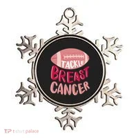 Tackle Breast Cancer Football Ornament thumb 0