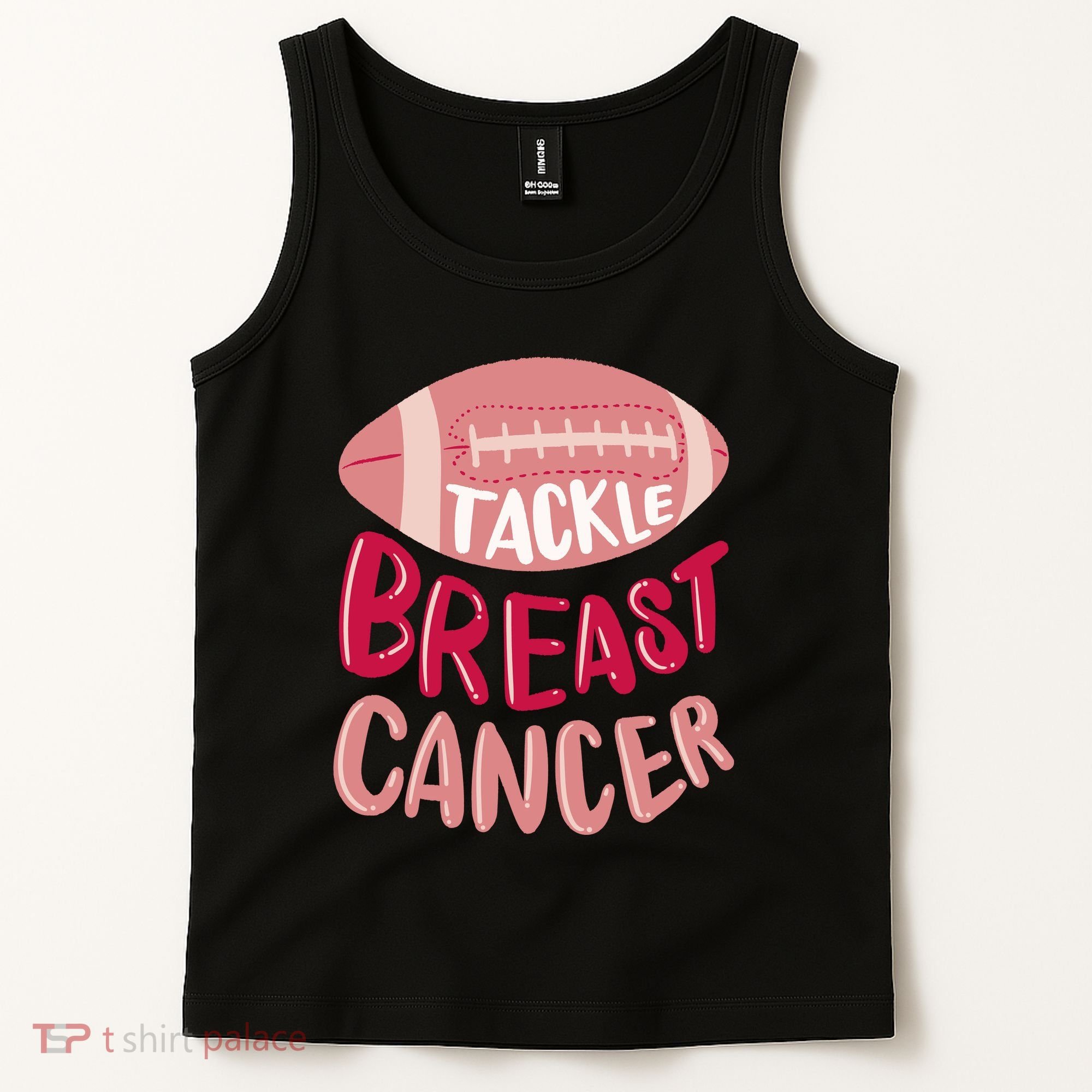 Tackle Breast Cancer Football Tank Top
