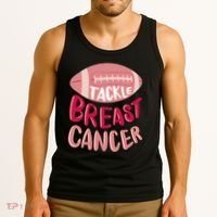 Tackle Breast Cancer Football Tank Top thumb 3