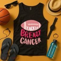 Tackle Breast Cancer Football Tank Top thumb 4