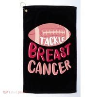 Tackle Breast Cancer Football Golf Towel thumb 0