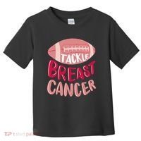 Tackle Breast Cancer Football Toddler T-Shirt thumb 0
