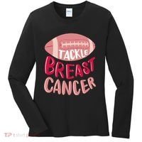 Tackle Breast Cancer Football Women's Long Sleeve Shirt thumb 0