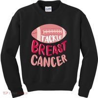 Tackle Breast Cancer Football Kids Sweatshirt thumb 0