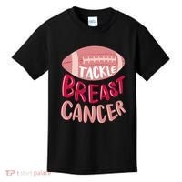 Tackle Breast Cancer Football Kids T-Shirt thumb 0