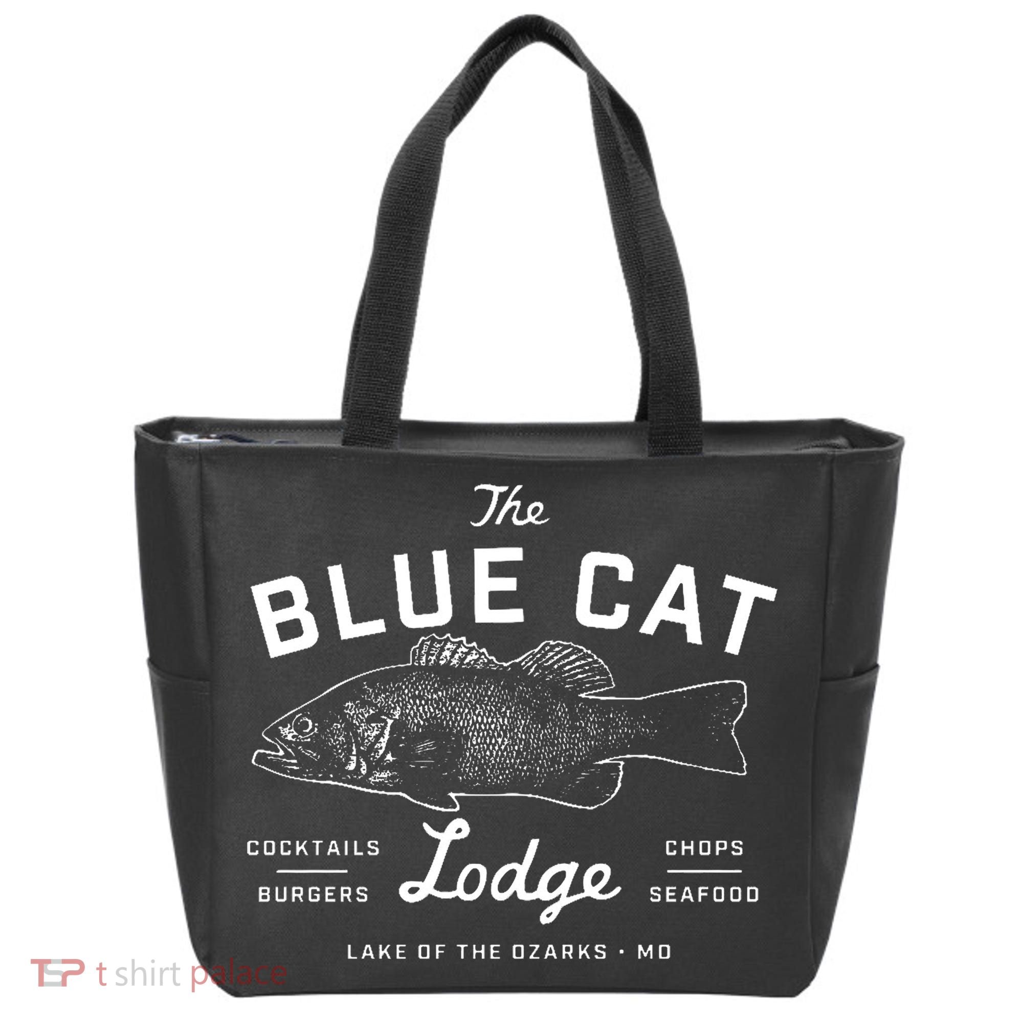 The Blue Cat Lodge Lake Of Ozarks Fish Tote Bag