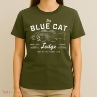 The Blue Cat Lodge Lake Of Ozarks Fish T-Shirt thumb 4
