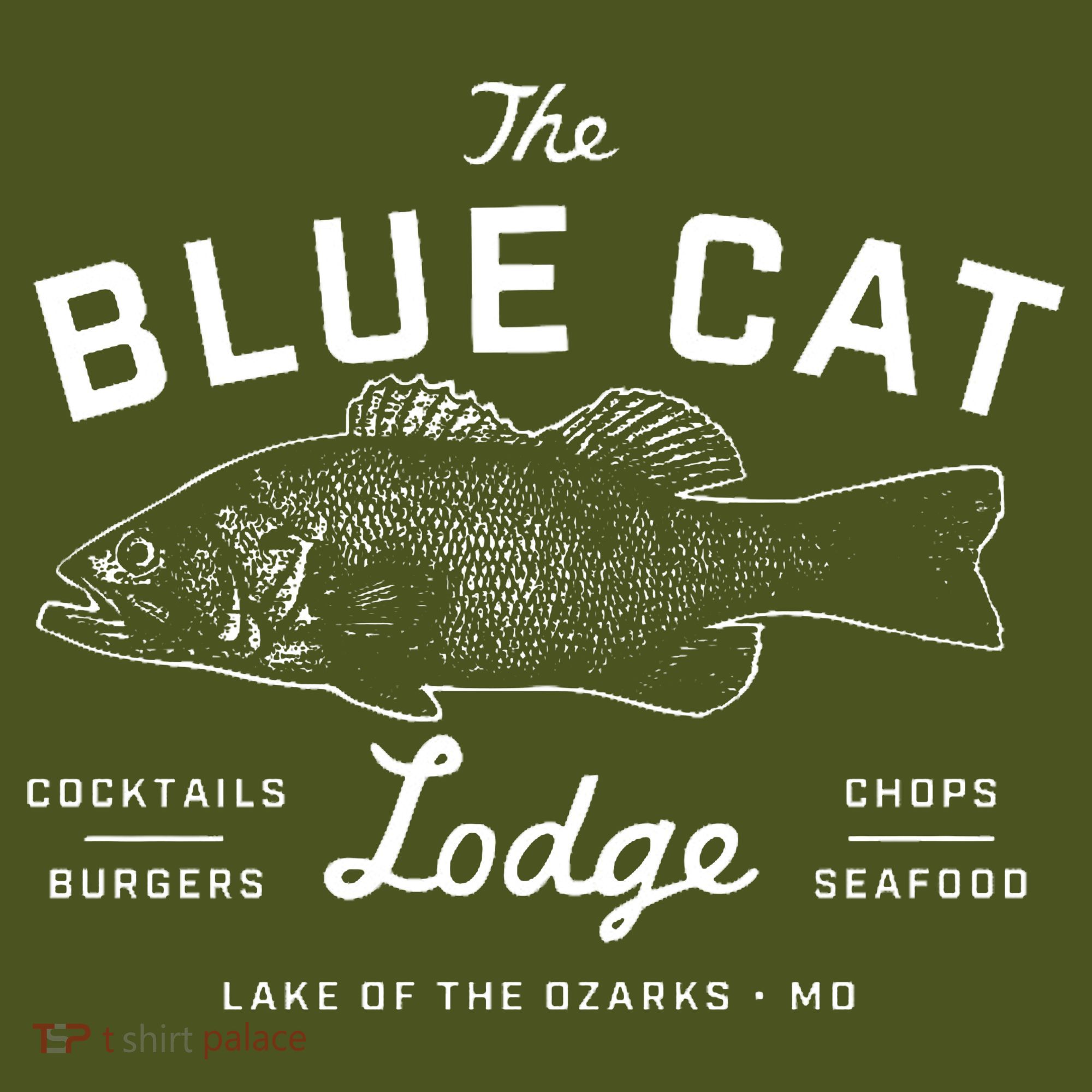 The Blue Cat Lodge Lake Of Ozarks Fish Mousepad