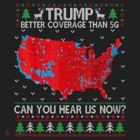 Trump Better Coverage Than 5g Ugly Christmas Sweater Xmas Hat thumb 2