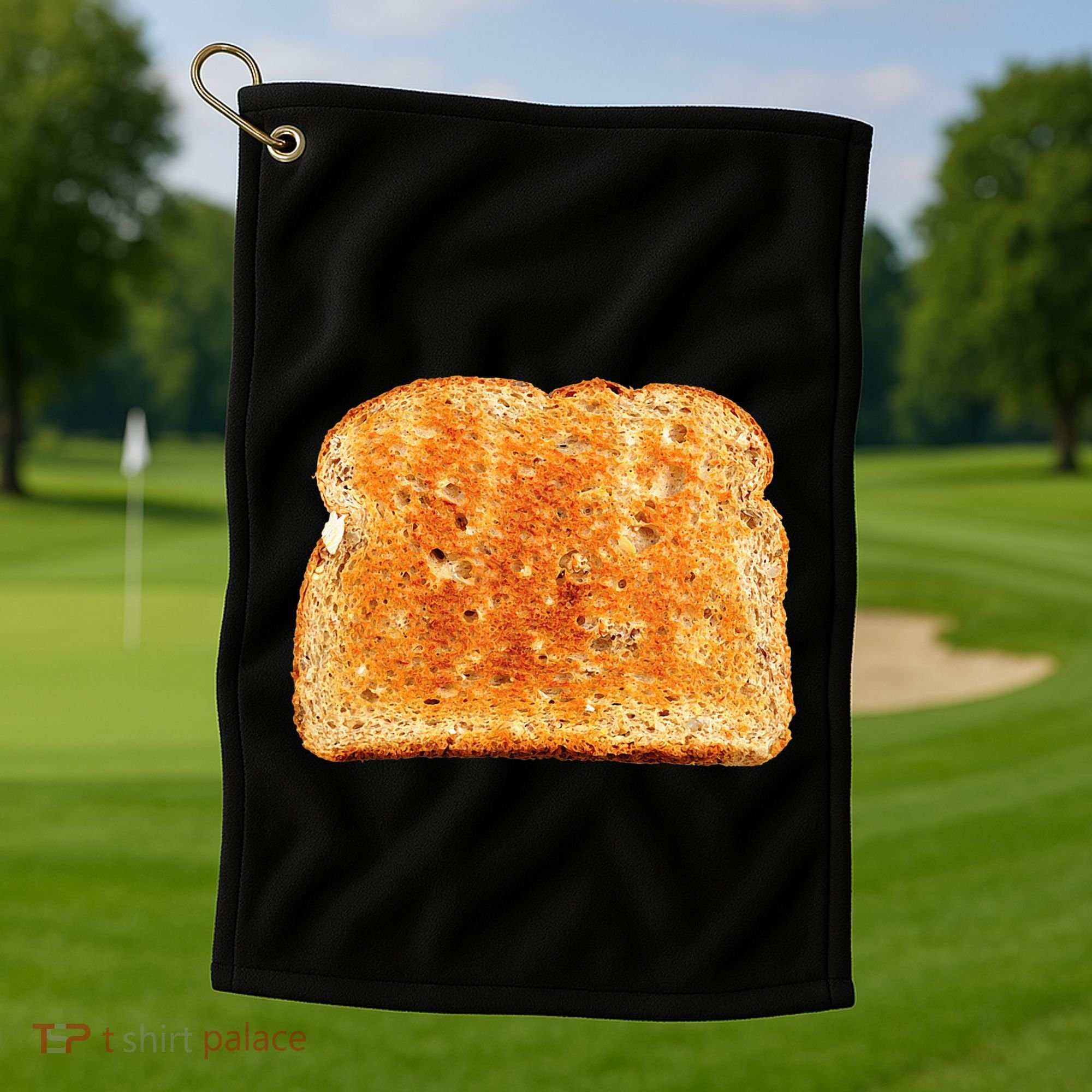 Toast Bread Costume Funny Golf Towel