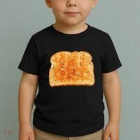 Toast Bread Costume Funny Toddler T-Shirt thumb 2