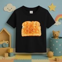 Toast Bread Costume Funny Toddler T-Shirt thumb 3