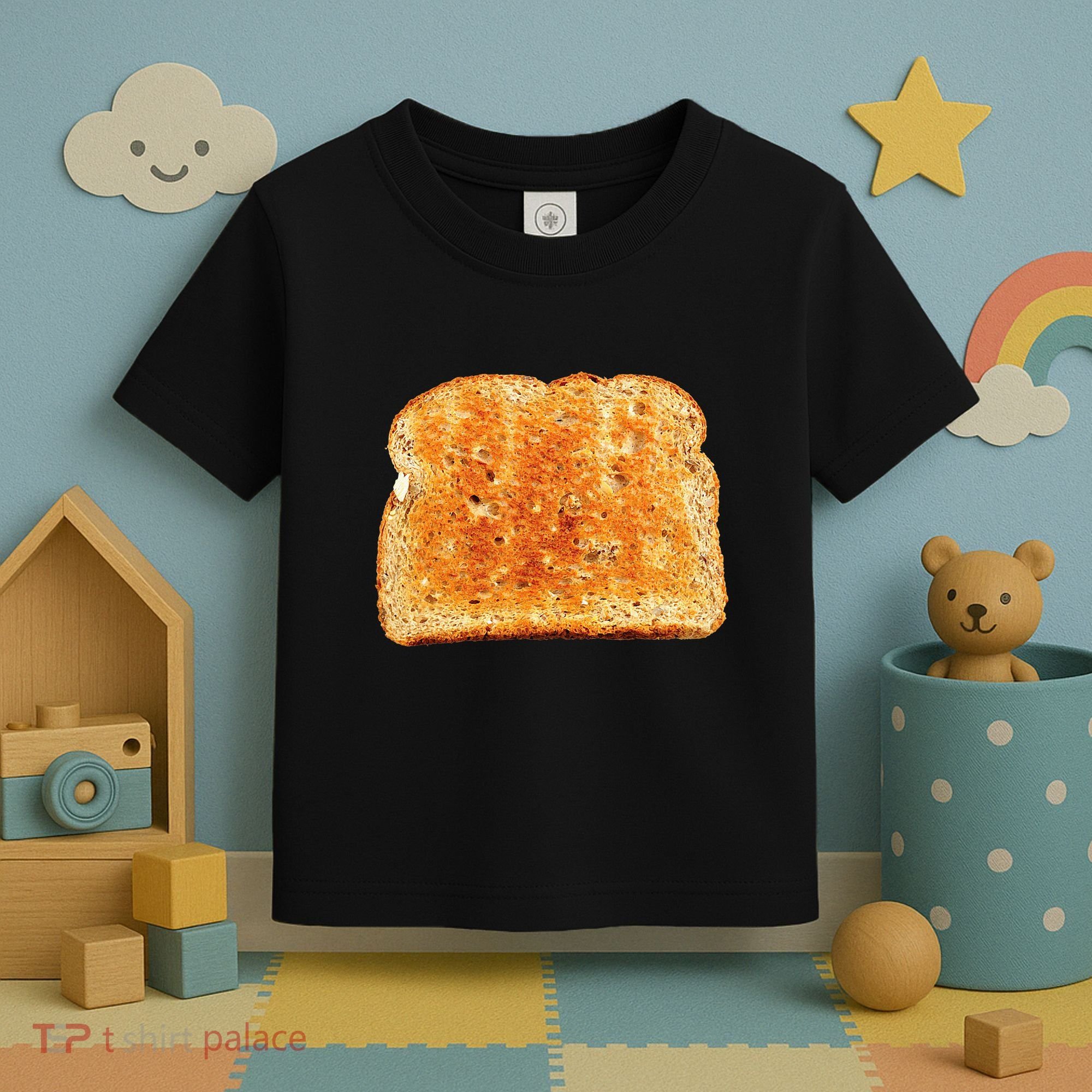 Toast Bread Costume Funny Toddler T-Shirt