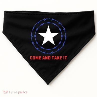 Texas Border Crisis Come And Take It USA-Made Doggie Bandana