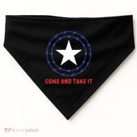 Texas Border Crisis Come And Take It USA-Made Doggie Bandana thumb 0