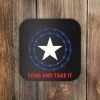 Texas Border Crisis Come And Take It Coaster thumb 0