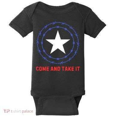 Texas Border Crisis Come And Take It Baby Bodysuit