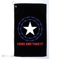 Texas Border Crisis Come And Take It Golf Towel thumb 0