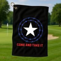 Texas Border Crisis Come And Take It Golf Towel thumb 1