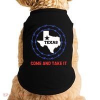 Texas Border Crisis Come And Take It Doggie Tank thumb 0