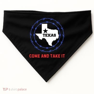 Texas Border Crisis Come And Take It USA-Made Doggie Bandana