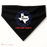 Texas Border Crisis Come And Take It USA-Made Doggie Bandana thumb 0