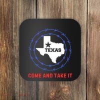 Texas Border Crisis Come And Take It Coaster thumb 0