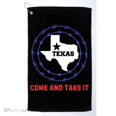 Texas Border Crisis Come And Take It Golf Towel