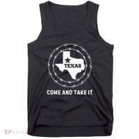 Texas Border Crisis Come And Take It Tank Top thumb 0