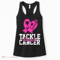 Tackle Breast Cancer Ribbon Football Women's Tank Top thumb 0