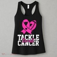 Tackle Breast Cancer Ribbon Football Women's Tank Top thumb 3